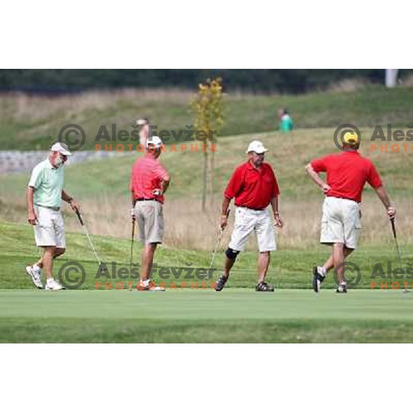 in action at Log Steinel golf tournament at Diners Golf & Country club Smlednik, Ljubljana, Slovenia on August 21, 2010 