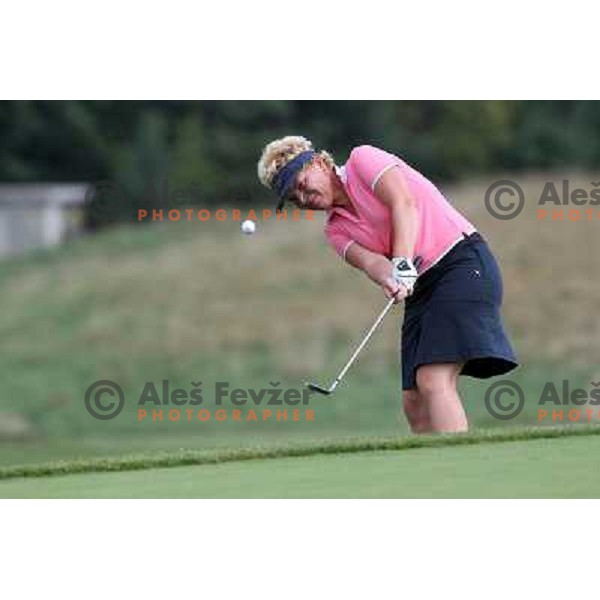 in action at Log Steinel golf tournament at Diners Golf & Country club Smlednik, Ljubljana, Slovenia on August 21, 2010 