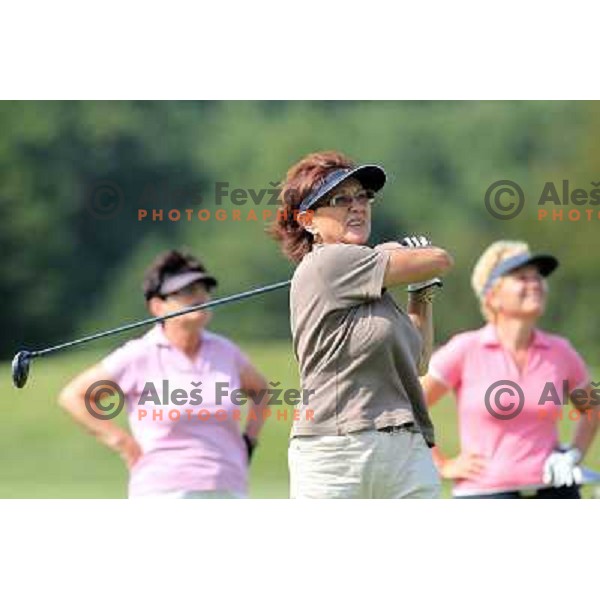 in action at Log Steinel golf tournament at Diners Golf & Country club Smlednik, Ljubljana, Slovenia on August 21, 2010 