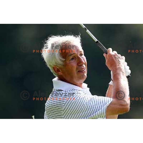 in action at Log Steinel golf tournament at Diners Golf & Country club Smlednik, Ljubljana, Slovenia on August 21, 2010 