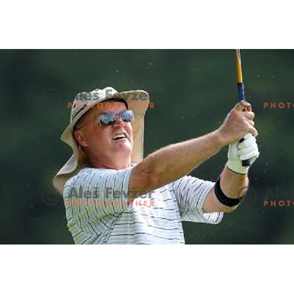 in action at Log Steinel golf tournament at Diners Golf & Country club Smlednik, Ljubljana, Slovenia on August 21, 2010 