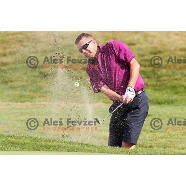 in action at Log Steinel golf tournament at Diners Golf & Country club Smlednik, Ljubljana, Slovenia on August 21, 2010 