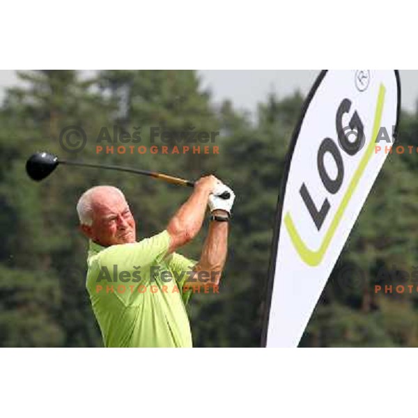 in action at Log Steinel golf tournament at Diners Golf & Country club Smlednik, Ljubljana, Slovenia on August 21, 2010 
