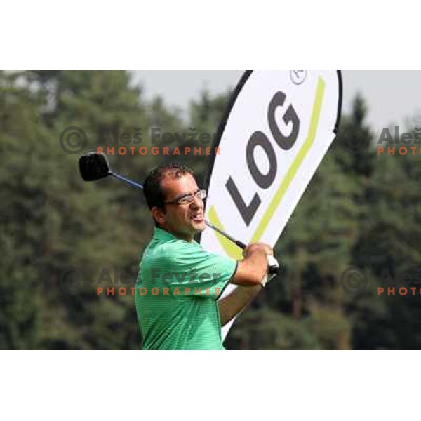 in action at Log Steinel golf tournament at Diners Golf & Country club Smlednik, Ljubljana, Slovenia on August 21, 2010 