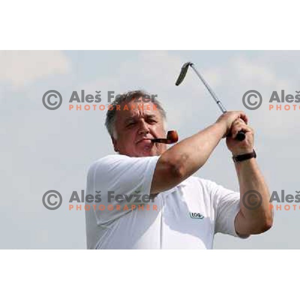 in action at Log Steinel golf tournament at Diners Golf & Country club Smlednik, Ljubljana, Slovenia on August 21, 2010 