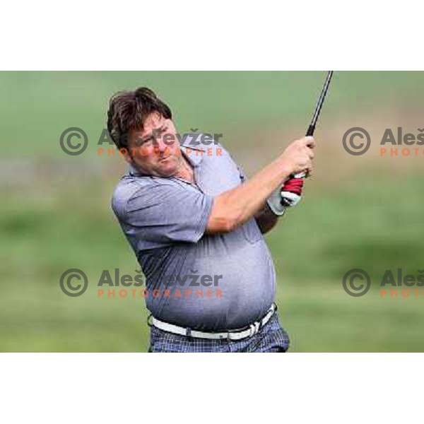 in action at Log Steinel golf tournament at Diners Golf & Country club Smlednik, Ljubljana, Slovenia on August 21, 2010 