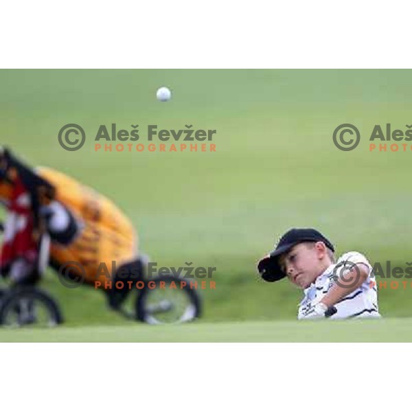 in action at Log Steinel golf tournament at Diners Golf & Country club Smlednik, Ljubljana, Slovenia on August 21, 2010 