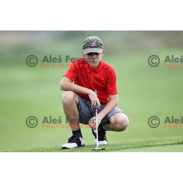 in action at Log Steinel golf tournament at Diners Golf & Country club Smlednik, Ljubljana, Slovenia on August 21, 2010 