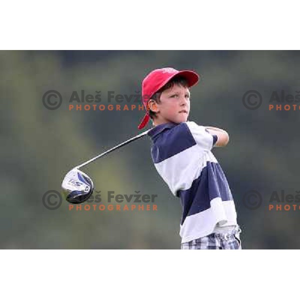 in action at Log Steinel golf tournament at Diners Golf & Country club Smlednik, Ljubljana, Slovenia on August 21, 2010 