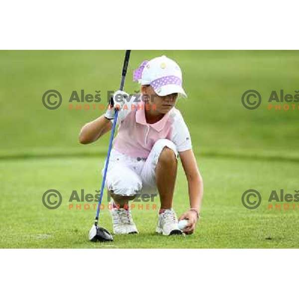 in action at Log Steinel golf tournament at Diners Golf & Country club Smlednik, Ljubljana, Slovenia on August 21, 2010 