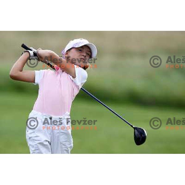 in action at Log Steinel golf tournament at Diners Golf & Country club Smlednik, Ljubljana, Slovenia on August 21, 2010 