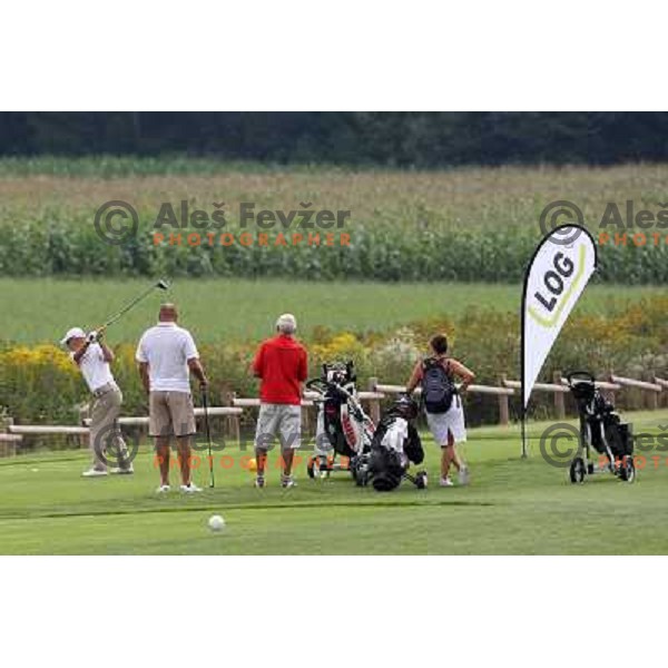 in action at Log Steinel golf tournament at Diners Golf & Country club Smlednik, Ljubljana, Slovenia on August 21, 2010 