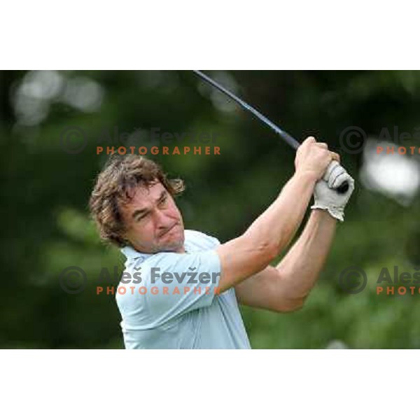 in action at Log Steinel golf tournament at Diners Golf & Country club Smlednik, Ljubljana, Slovenia on August 21, 2010 