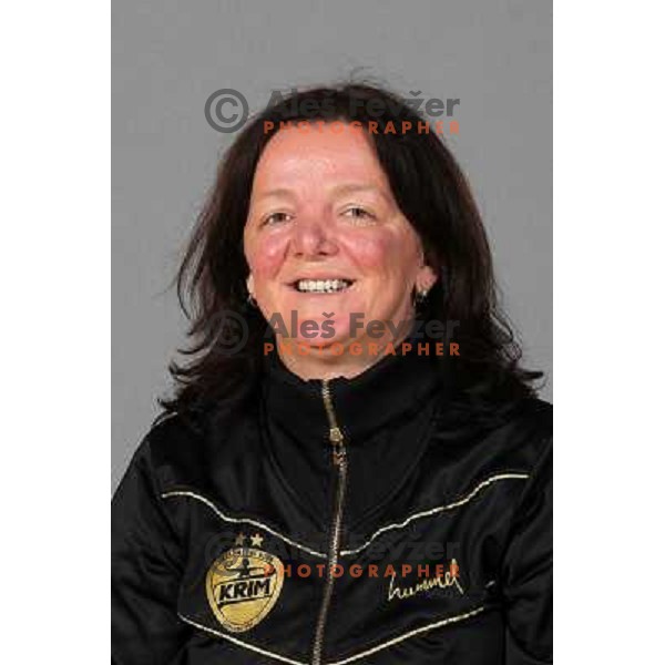 Marta Bon, head coach of Team RK Krim Mercator for 2010-2011 handball season at official photoshot in SRC Stozice, Ljubljana, Slovenia on October 14,2010 