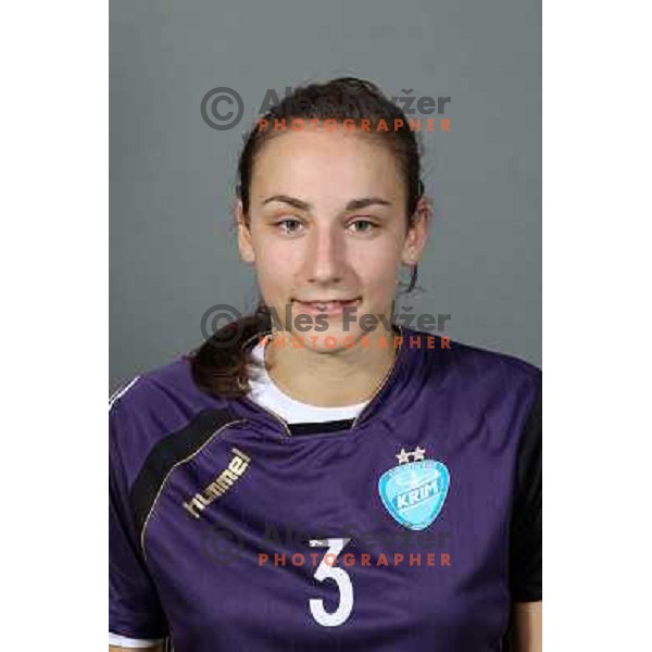 Iris Guberinic, memeber of Team RK Krim Mercator for 2010-2011 handball season at official photoshot in SRC Stozice, Ljubljana, Slovenia on October 14,2010 