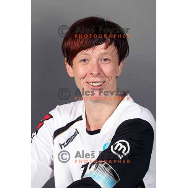 Sergeja Stefanisin, member of Team RK Krim Mercator for 2010-2011 handball season at official photoshot in SRC Stozice, Ljubljana, Slovenia on October 14,2010 