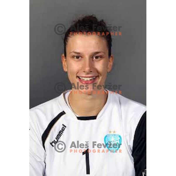 Jelena Grubisic, member of Team RK Krim Mercator for 2010-2011 handball season at official photoshot in SRC Stozice, Ljubljana, Slovenia on October 14,2010 