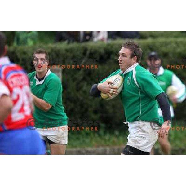 Damjan Jovic at rugby match Slovenia-Serbia in European Championships division 2B, played at Oval Stanezice, Ljubljana on October 23, 2010. Slovenia won 33:3 