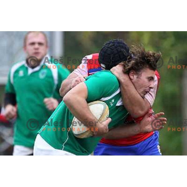 Aljaz kralj rugby match Slovenia-Serbia in European Championships division 2B, played at Oval Stanezice, Ljubljana on October 23, 2010. Slovenia won 33:3 