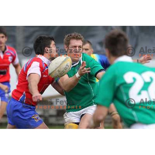 Peter Kavcic during rugby match Slovenia-Serbia in European Championships division 2B, played at Oval Stanezice, Ljubljana on October 23, 2010. Slovenia won 33:3 