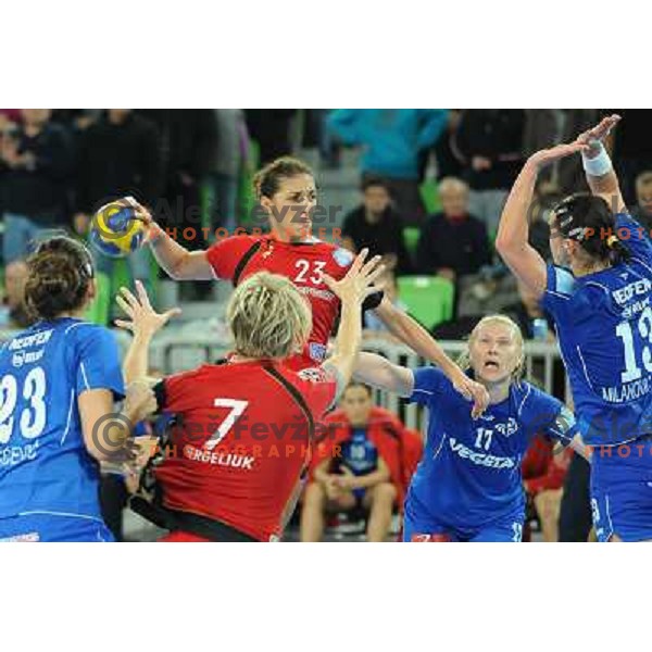 Andrea Penezic at the handball match Krim Mercator- HC Podravka Vegeta in round 5 of EHF Championsleague, played at Arena Stozice, Ljubljana, Slovenia on November 13, 2010 