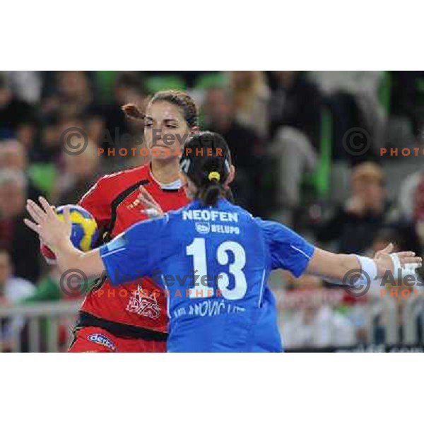 Andrea Penezic at the handball match Krim Mercator- HC Podravka Vegeta in round 5 of EHF Championsleague, played at Arena Stozice, Ljubljana, Slovenia on November 13, 2010 
