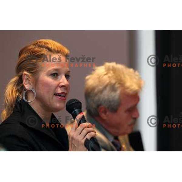  Petra Rutar during press conference before 13th slovenian wine festival and 3nd culinary festival in hotel Slon, Ljubljana, Slovenia on November 16,2010 