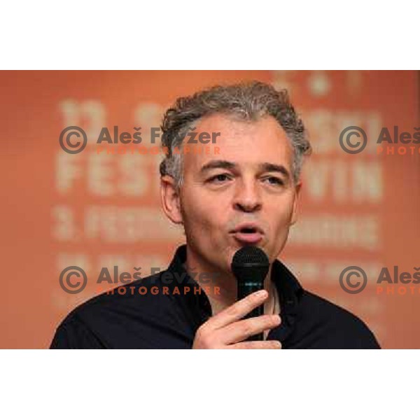 Miha Istenic during press conference before 13th slovenian wine festival and 3nd culinary festival in hotel Slon, Ljubljana, Slovenia on November 16,2010 