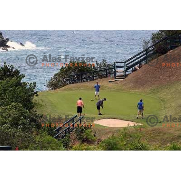 Devils Triangle -Hole 13 at Mahogany Run golf course, St. Thomas, American Virgin Islands, april 2010 