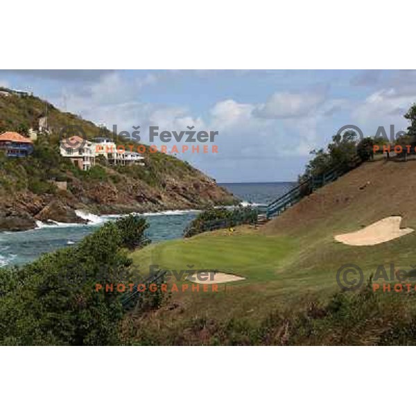 Devils Triangle- hole 13 at Mahogany Run golf course (6022 yards, par 70) George and Tom Fazio Design St. Thomas, American Virgin Islands, april 2010 