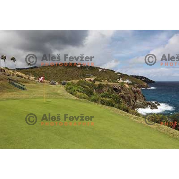 Devils Triangle- hole 14 (par 3, 159 yards) at Mahogany Run golf course (6022 yards, par 70) George and Tom Fazio Design St. Thomas, American Virgin Islands, april 2010 