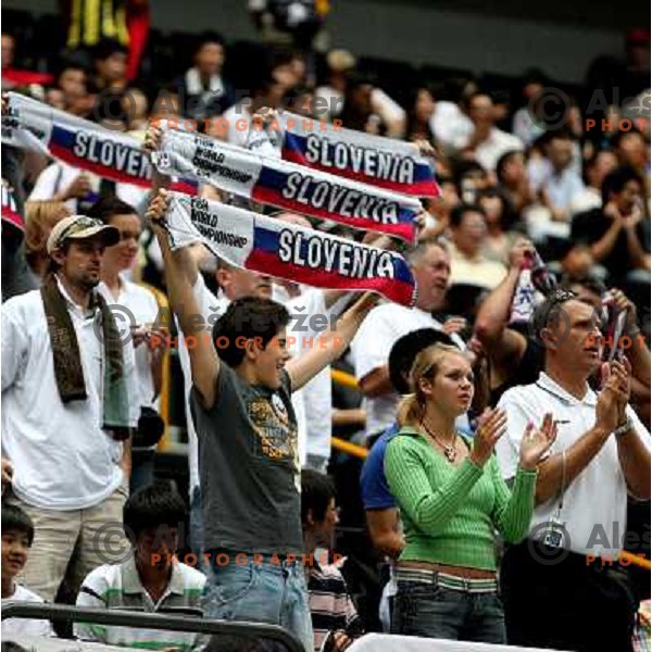 Slovenia fans in Saitama