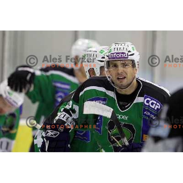 Petr Sachl of Tilia Olimpija in action during ice-hockey match Tilia Olimpija- Graz 99ers in round 21 of EBEL league, played in Ljubljana, Slovenia on November 21, 2010 