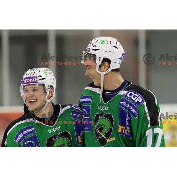 Ziga Pavlin of Tilia Olimpija in action during ice-hockey match Tilia Olimpija- Graz 99ers in round 21 of EBEL league, played in Ljubljana, Slovenia on November 21, 2010 