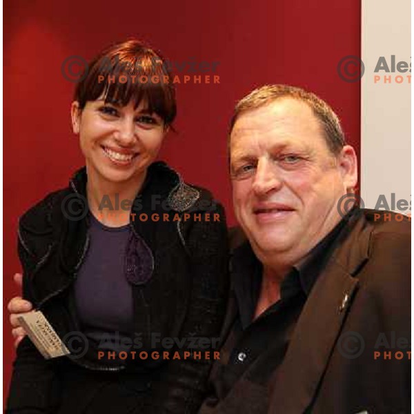 Margareta Damjanic, Stojan Scurek at 13th slovenian wine festival and 3nd culinary festival in Grand hotel Union and hotel Slon, Ljubljana, Slovenia on November 18,2010 