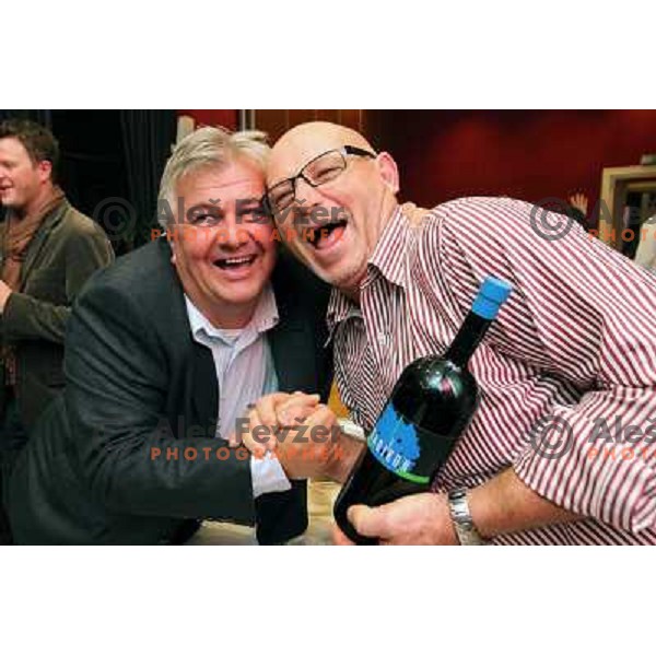 Clai and Stanko Radikon at 13th slovenian wine festival and 3nd culinary festival in Grand hotel Union and hotel Slon, Ljubljana, Slovenia on November 18,2010 