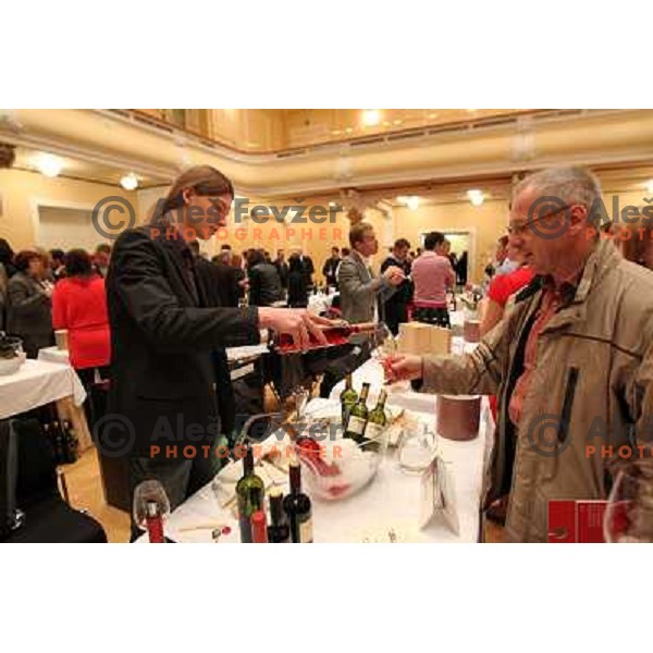  13th slovenian wine festival and 3nd culinary festival in Grand hotel Union and hotel Slon, Ljubljana, Slovenia on November 18,2010 