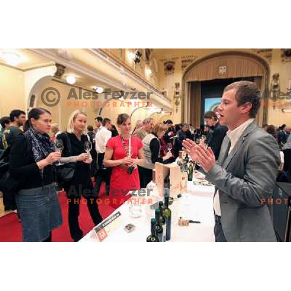  13th slovenian wine festival and 3nd culinary festival in Grand hotel Union and hotel Slon, Ljubljana, Slovenia on November 18,2010 