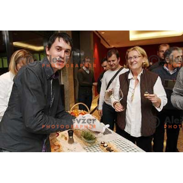 Grega Repovz at 13th slovenian wine festival and 3nd culinary festival in Grand hotel Union and hotel Slon, Ljubljana, Slovenia on November 18,2010 