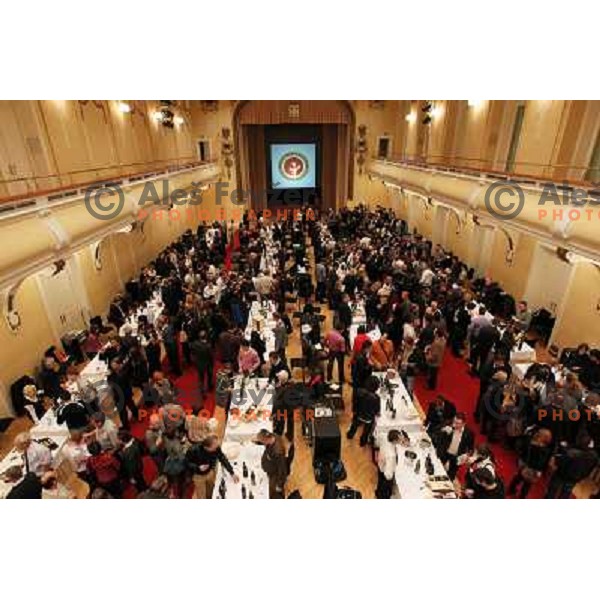  13th slovenian wine festival and 3nd culinary festival in Grand hotel Union and hotel Slon, Ljubljana, Slovenia on November 18,2010 