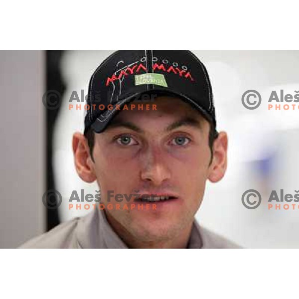 Jakov Fak during Slovenia Biathlon team press conference in Ljubljana, Slovenia on November 25, 2010 