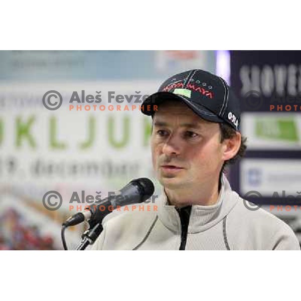 Matej Oblak during Slovenia Biathlon team press conference in Ljubljana, Slovenia on November 25, 2010 
