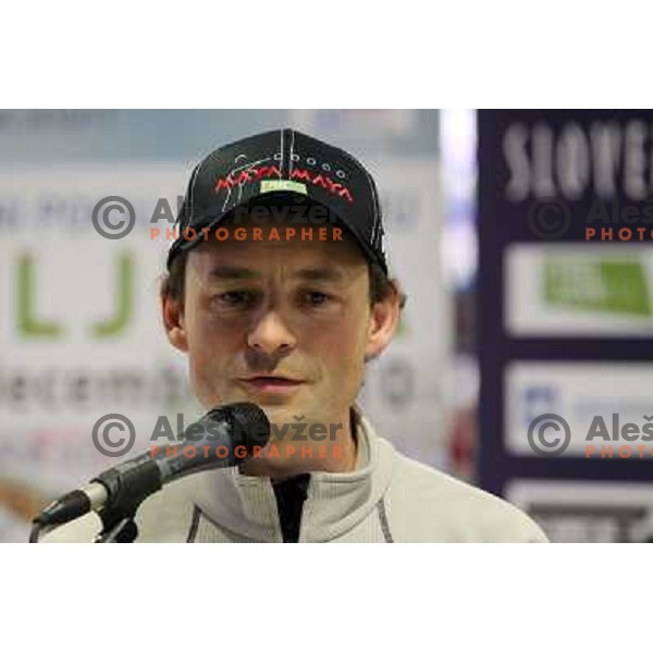 Matej Oblak during Slovenia Biathlon team press conference in Ljubljana, Slovenia on November 25, 2010 