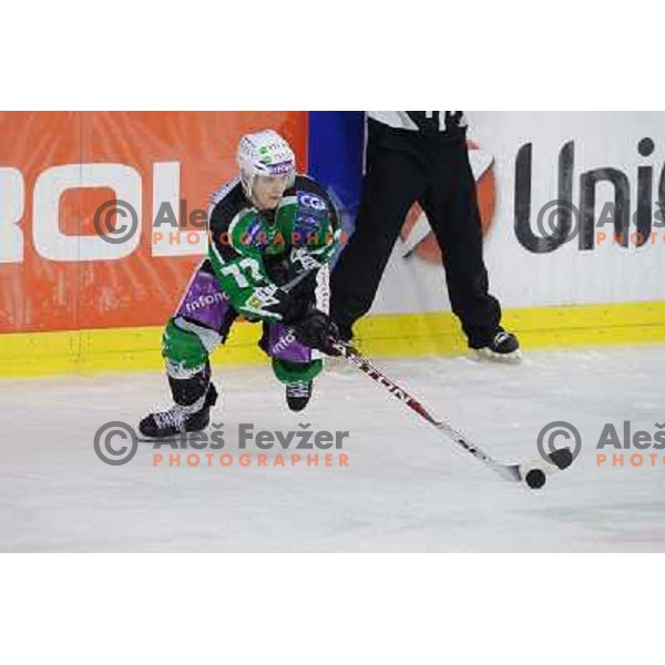 John Hughes at the ice hockey game Olimpija - Jesenice , played in the Erstebank Ice Hockey league , Tivoli , Ljubljana , 10.12.2010 