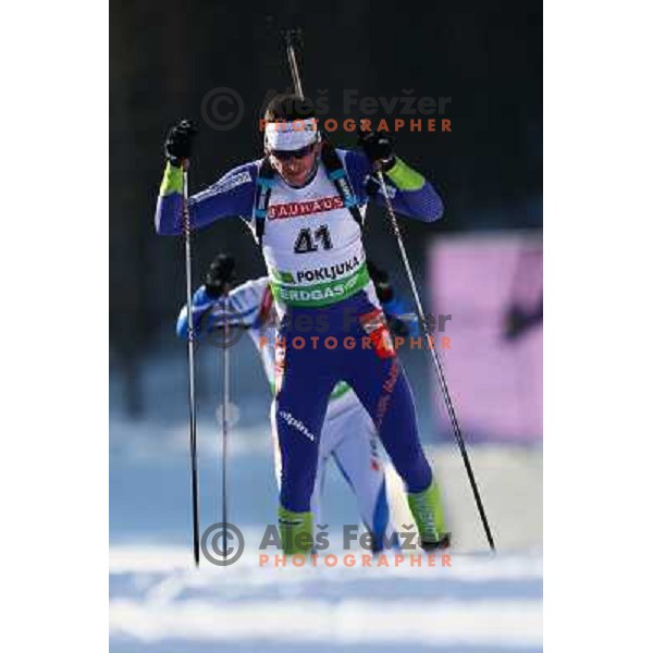 Jakov Fak during E.On IBU World Cup Biathlon, Men 20km individual at Pokljuka, Slovenia on December 16, 2010 