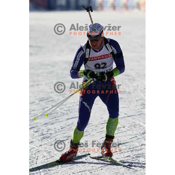Peter Dokl (SLO) during E.On IBU World Cup Biathlon, Men 20km individual at Pokljuka, Slovenia on December 16, 2010 