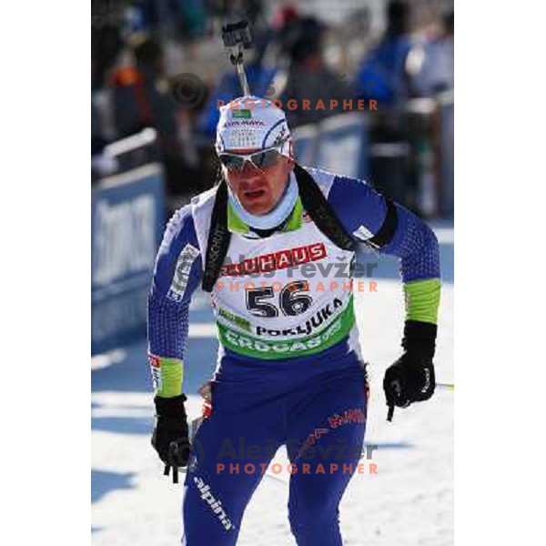 Janez Maric (SLO) during E.On IBU World Cup Biathlon, Men 20km individual at Pokljuka, Slovenia on December 16, 2010 