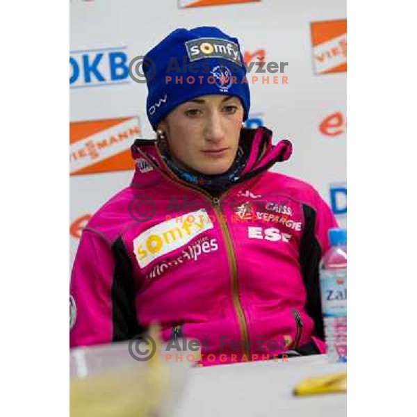 Marie Laurie Brunet during E.On IBU World Cup Biathlon, Women 15km individual at Pokljuka, Slovenia on December 16, 2010 