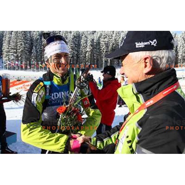 Jakov Fak during E.On IBU World Cup Biathlon, Men Sprint at Pokljuka, Slovenia on December 18, 2010 