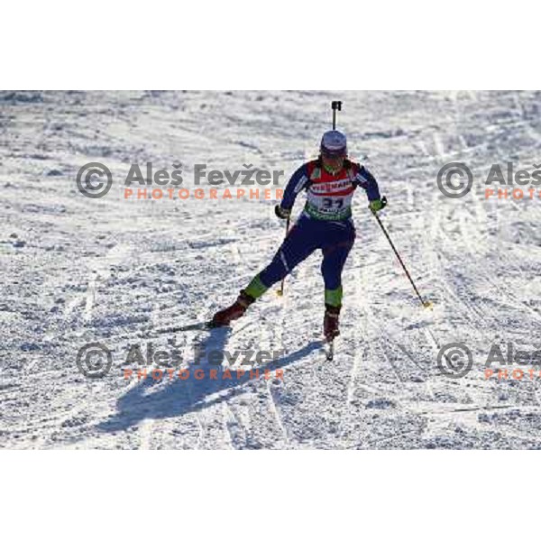 Tadeja Brankovic Likozar during E.On IBU World Cup Biathlon, Women Sprint on Pokljuka, Slovenia on December 18, 2010 